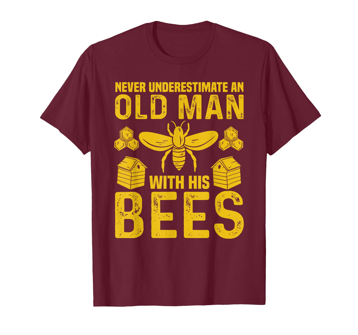 Apiary Bee Keeper an Old Man with His Bees Beekeeping T-Shirt