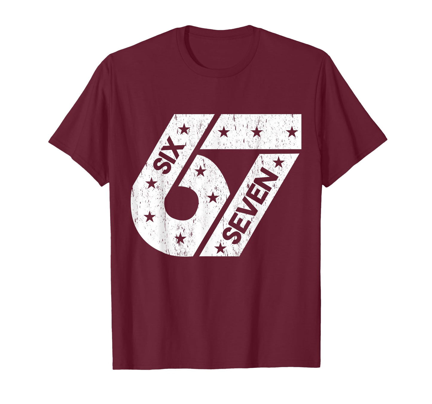 Funny Six Seven 6 7 Meme Gen Alpha Slang Costume Matching T-Shirt