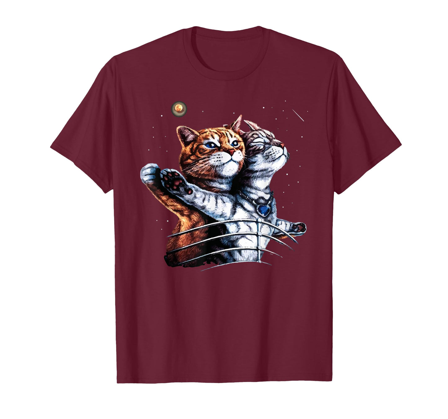 Titanic Cat Vintage Kitten In Space Galaxy Lovers Funny T-Shirt