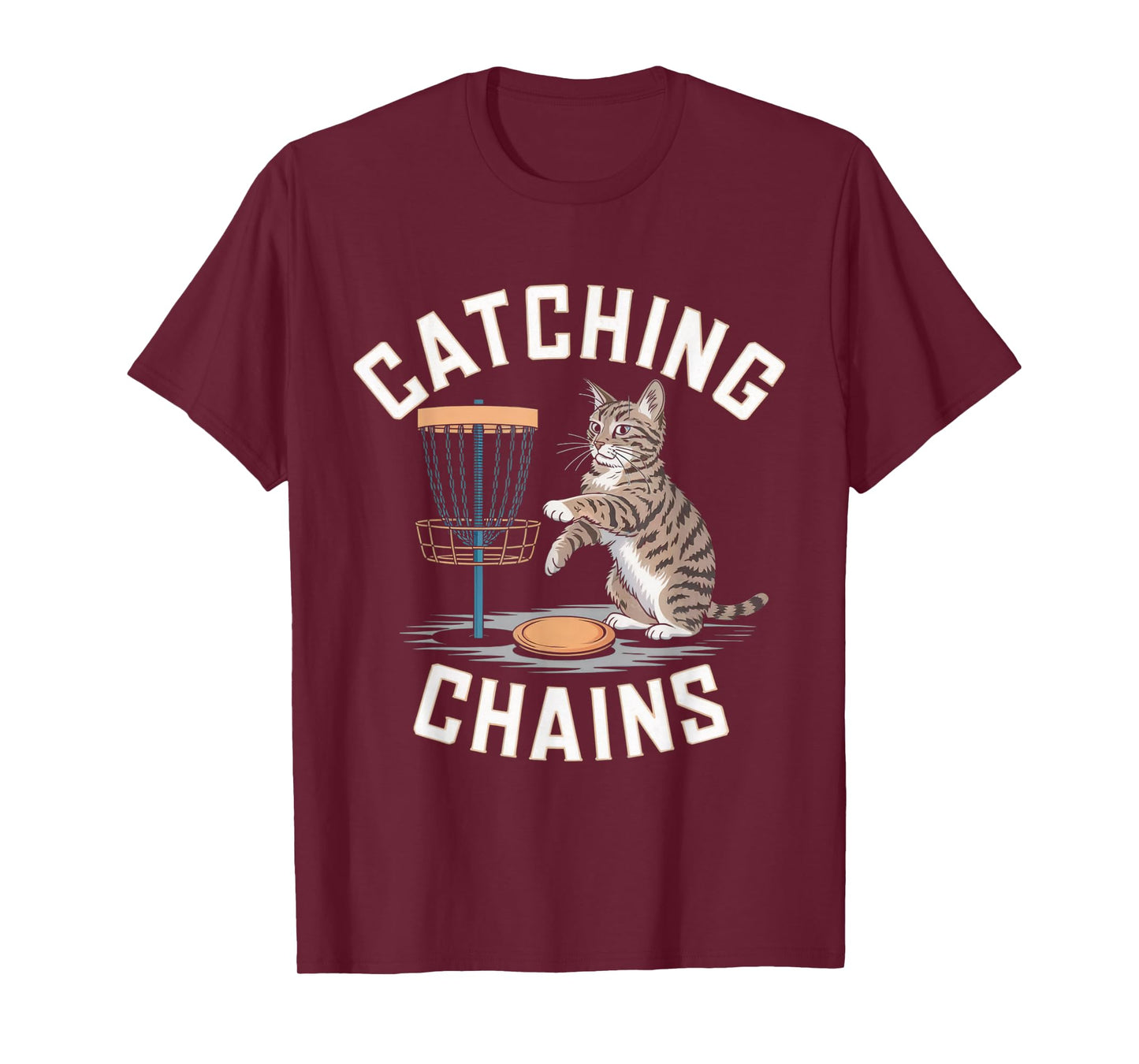 Funny Disc Golf Cat Lover Men Women Disc Golf Player Golfer T-Shirt