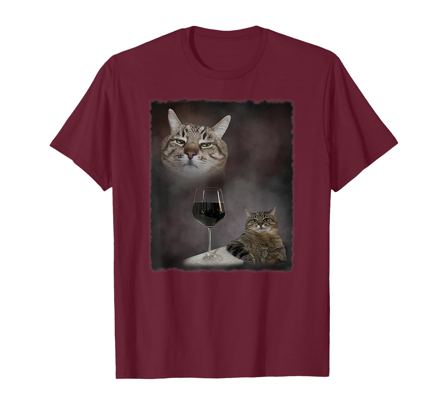 Funny Vintage Wine Cat Animal Meme 90s Sarcastic Retro Gift T-Shirt for Men Women