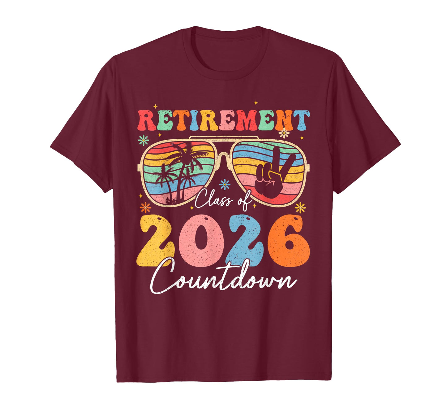 Funny Retirement Class of 2026 Countdown in Progress Teacher T-Shirt