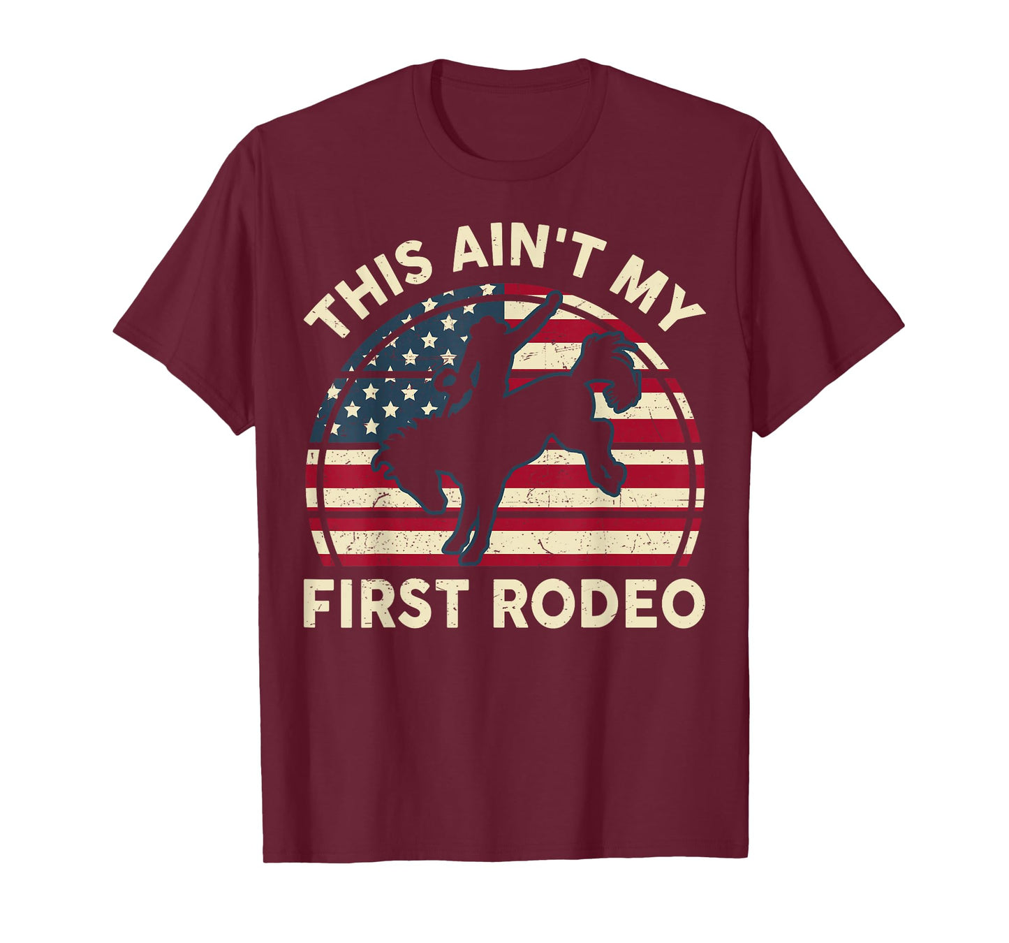 Cowboy This Aint First Rodeo Horseback Riding Funny Western T-Shirt