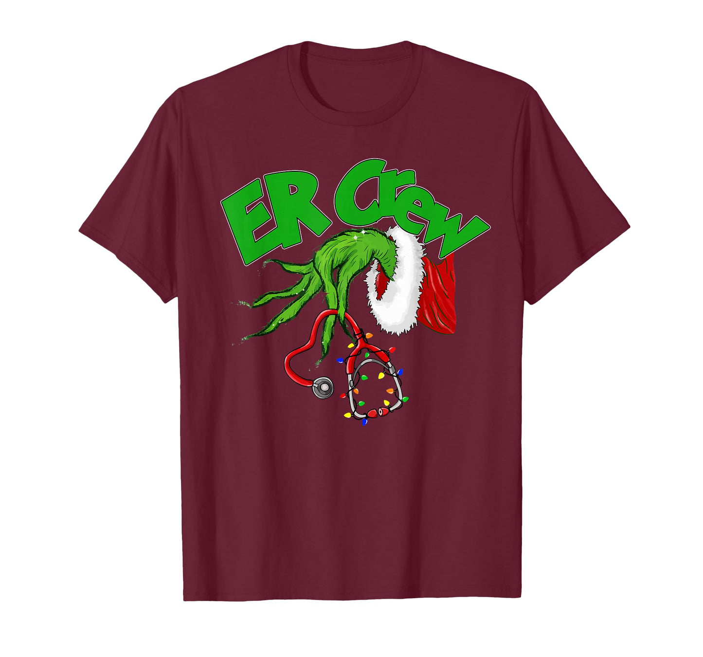 Cute Emergency Department Funny ER Nurse Christmas T-Shirt