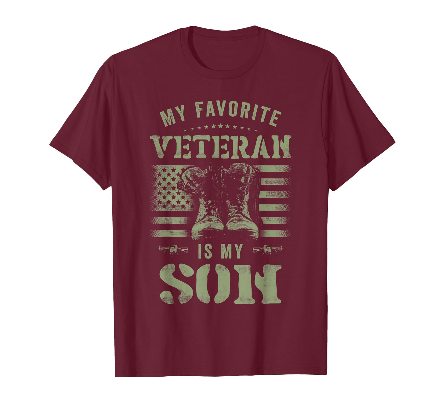 My Favorite Veteran Is My Son Funny Veterans Day T-Shirt