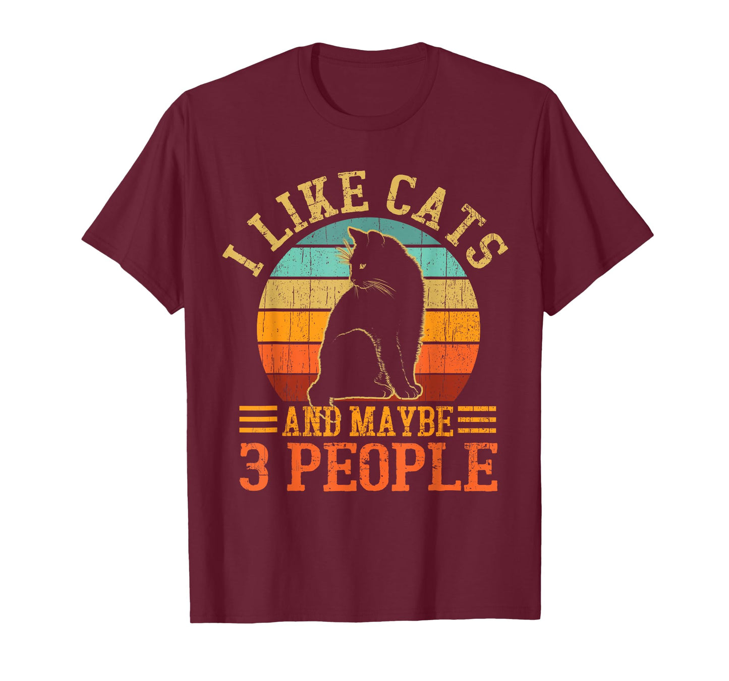 I Like Cats And Maybe 3 People Cat Lover, Cat Dad, Cat Mom T-Shirt