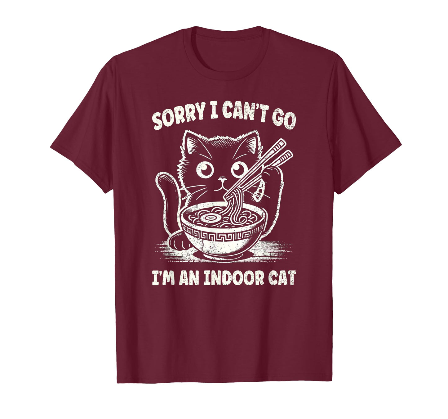 Sorry I Can't Go I'm an Indoor Cat T-Shirt