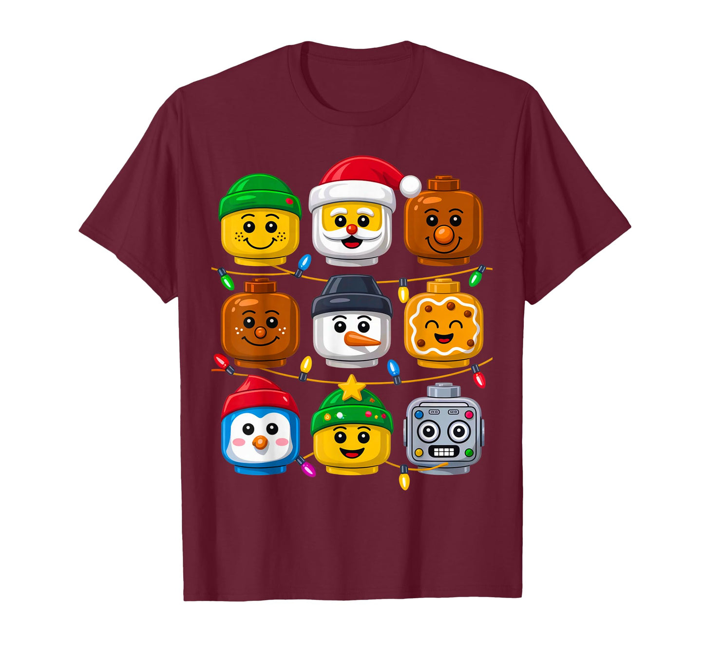 Christmas Building Crew Costume Master Builder Block Xmas T-Shirt