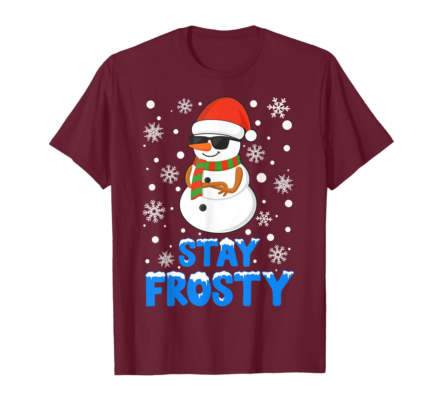 Christmas Tee Funny Frosty Xmas Cool Snowman Women Men Teens T-Shirt