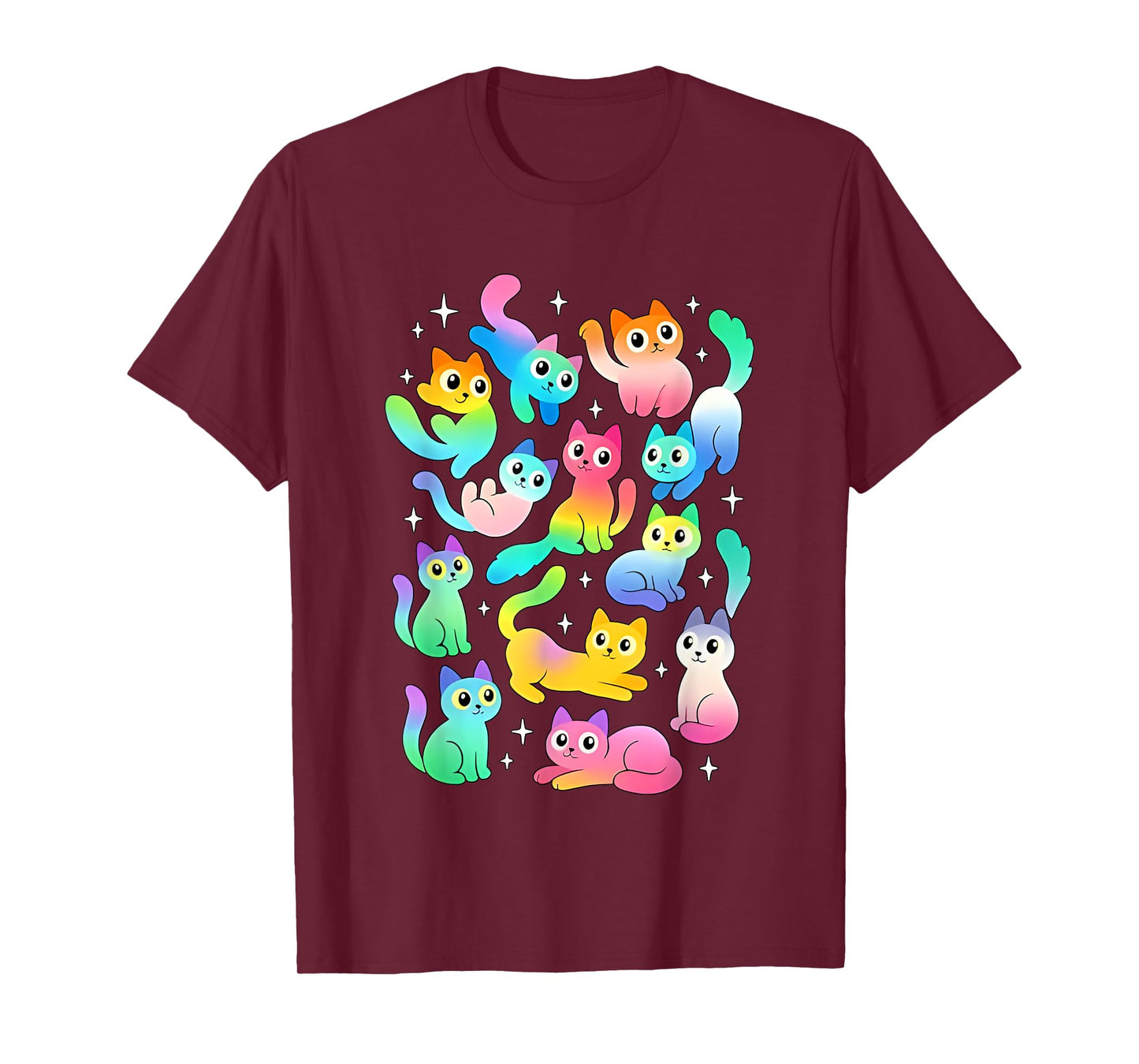 Pride Flags Void Cats Cute LGBTQ Space Cat T-Shirt for Men Women