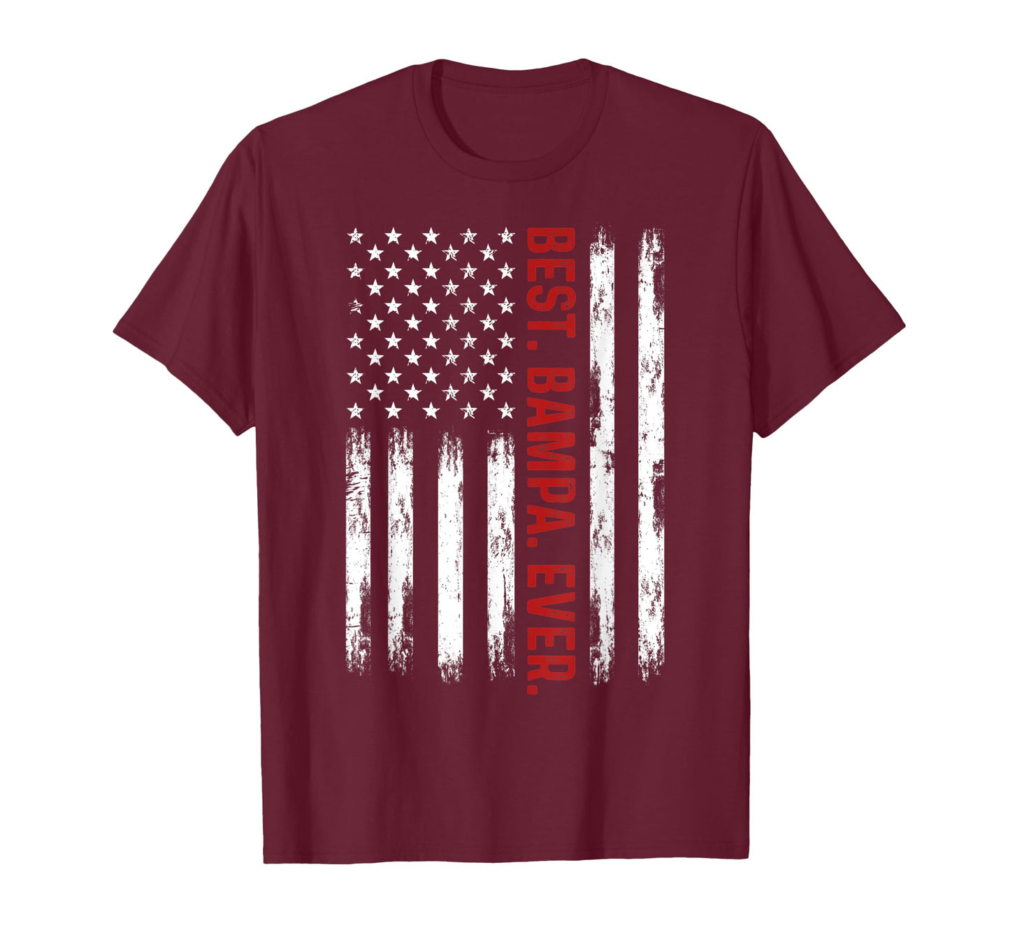Best Bampa Ever Vintage American Flag 4th of July Bampa T-Shirt for Women Men