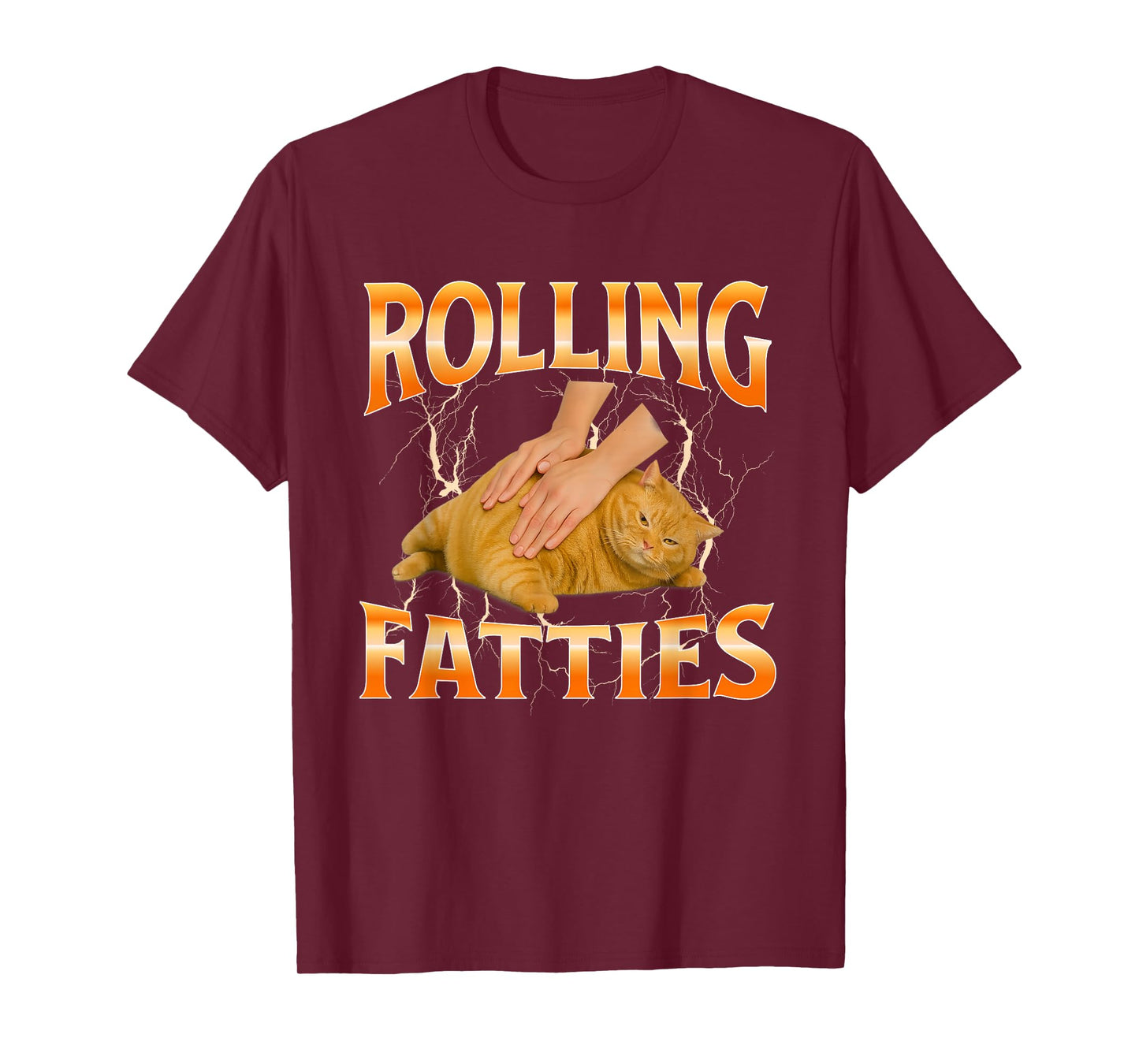 Orange fat funny cat T-Shirt