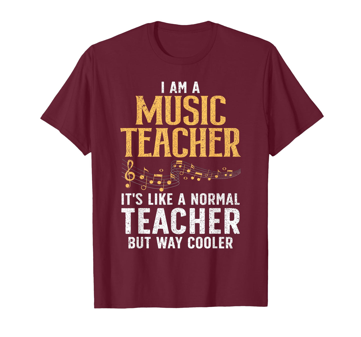 Cool Music Teacher Art for Men Women School Orchestra Coach T-Shirt