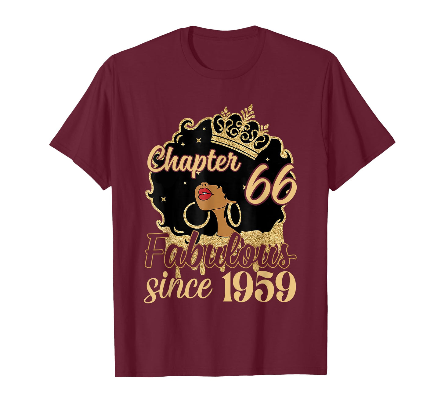 Chapter 66 Fabulous Since 1959 66th Birthday for Girls Women T-Shirt