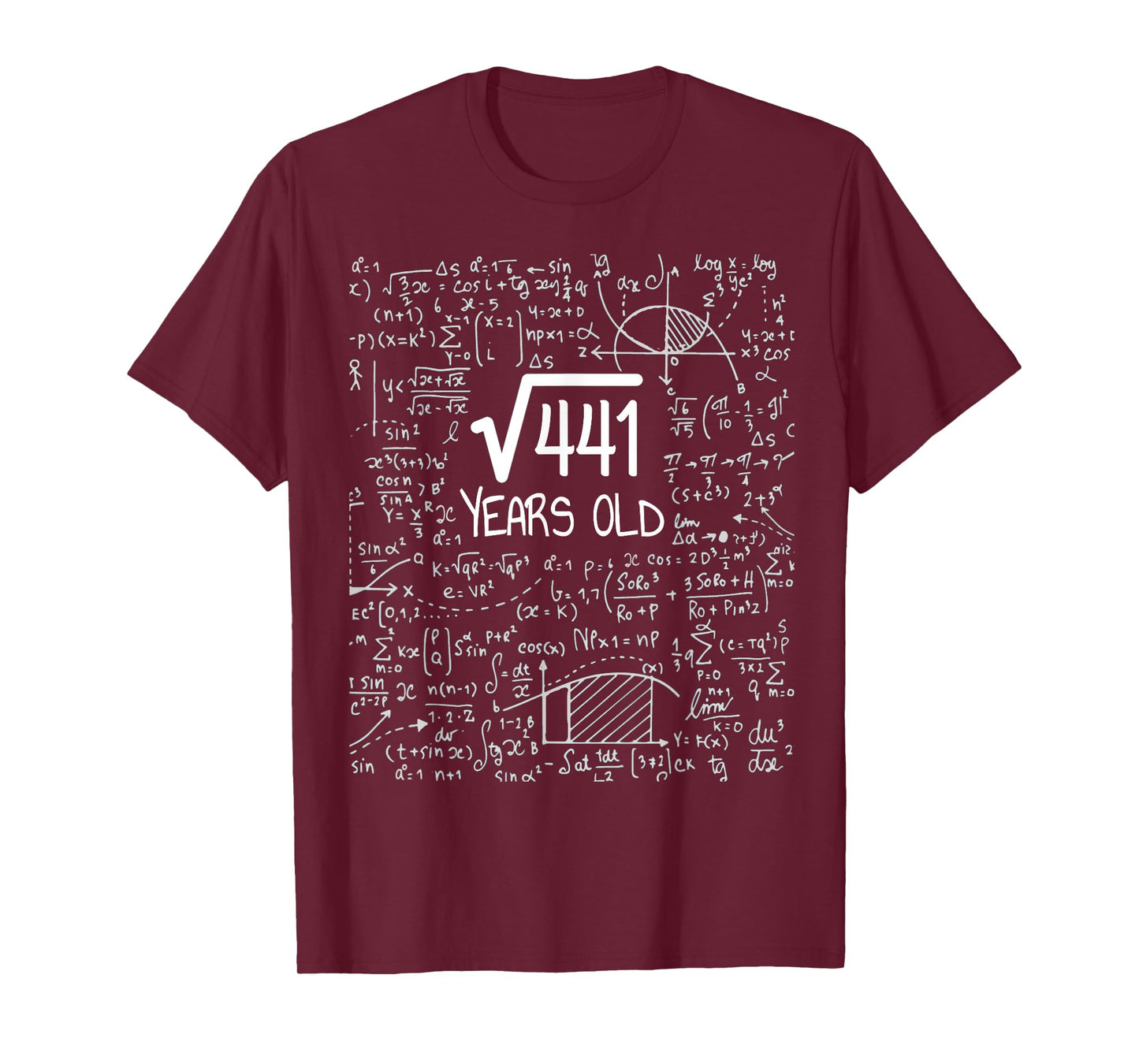 21st Birthday Design - Square Root of 441 21 Years Old T-Shirt