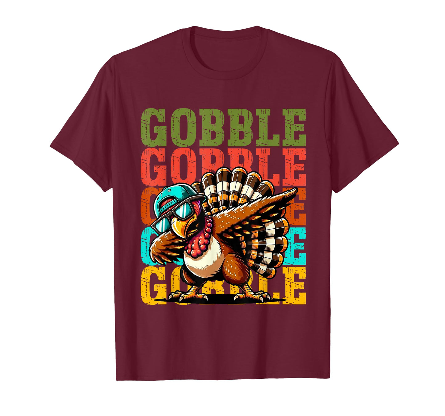 Funny Gobble Gobble Turkey Day Happy Thanksgiving Men Women T-Shirt