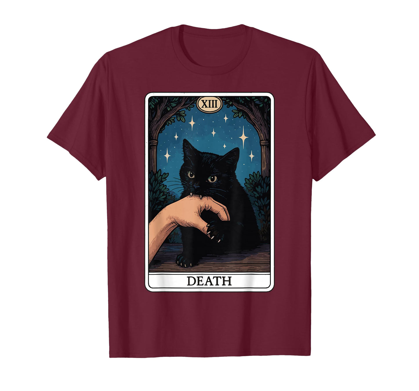 Cat Death Tarot Card T-Shirt