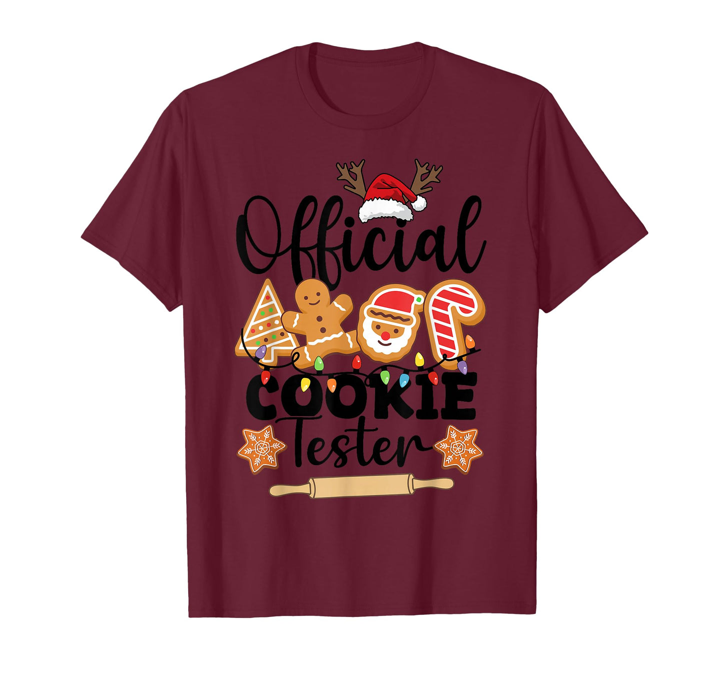Christmas Official Cookie Tester Family Baking Team Cookie T-Shirt