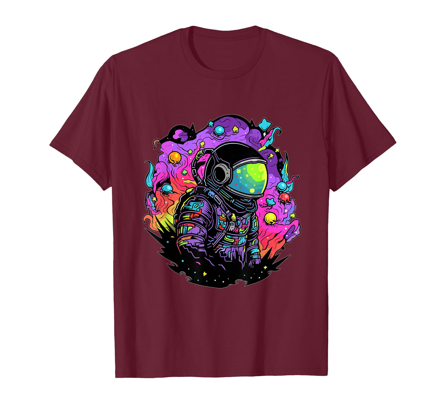 Trippy Astronaut Psychedelic Spaceman Traveler EDM T-Shirt