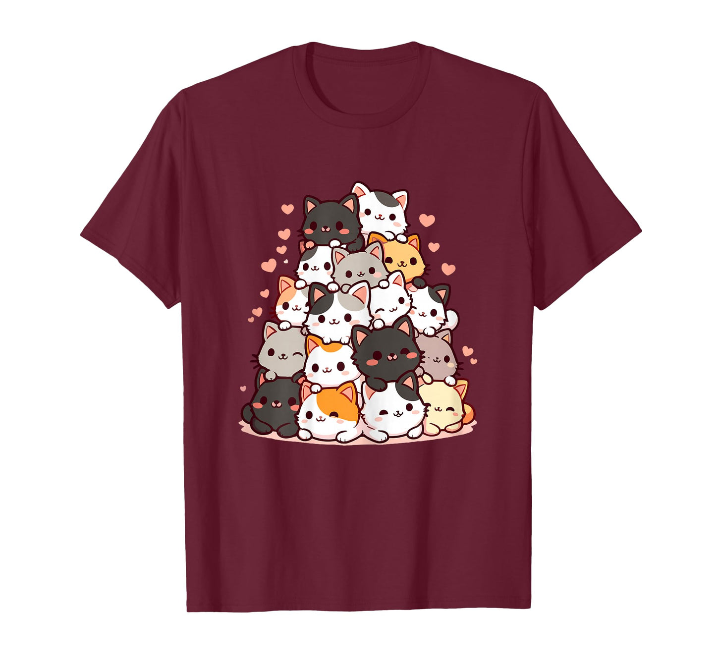 Cute Kawaii Cat Cartoon Anime Cats T-Shirt