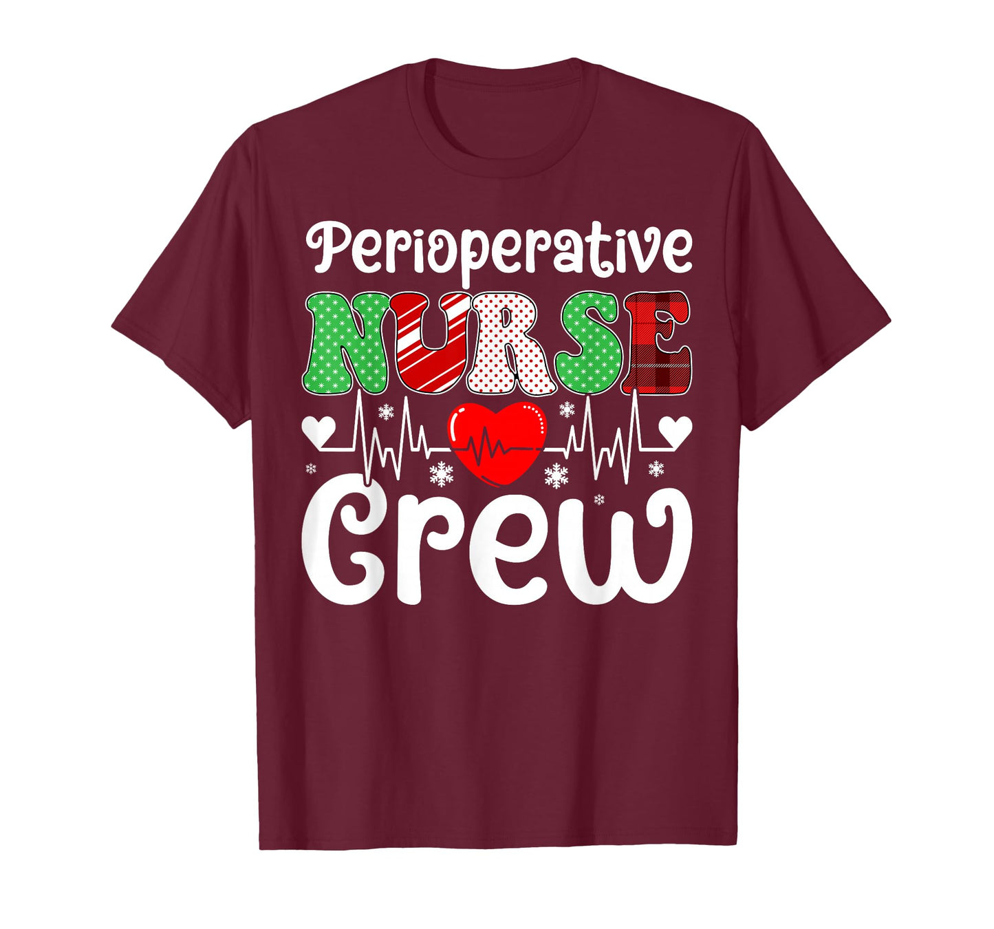 Christmas Squad Nursing Holiday Perioperative Nurse Crew T-Shirt