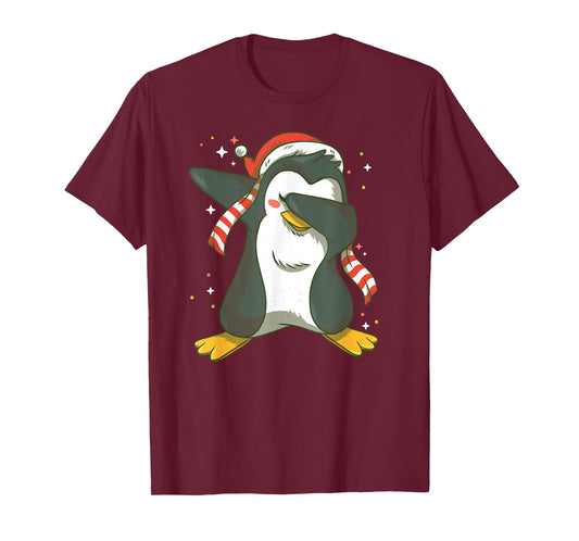 Penguin Dabbing Funny Cute Animal Winter Christmas Gift T-Shirt