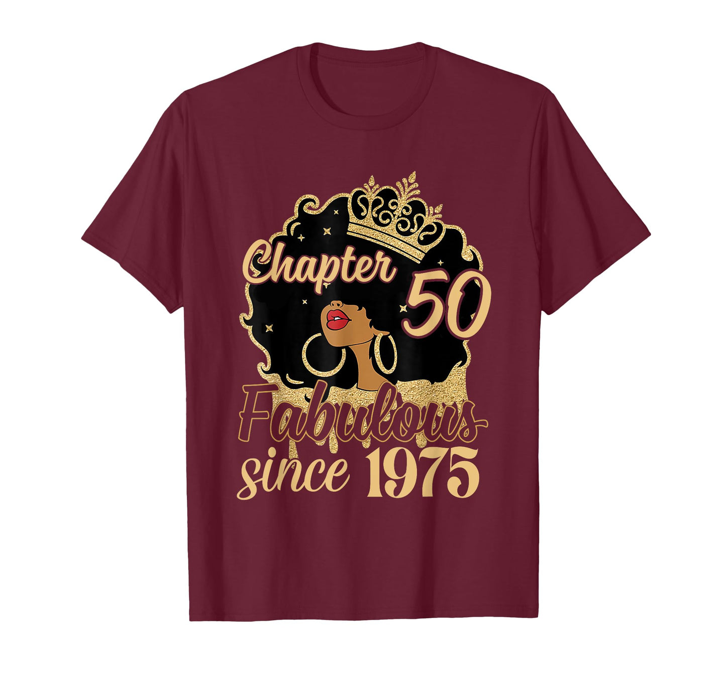 Chapter 50 Fabulous Since 1975 50th Birthday for Girls Women T-Shirt