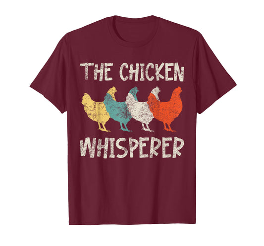 Chicken Whisperer Farmer Retro T-Shirt