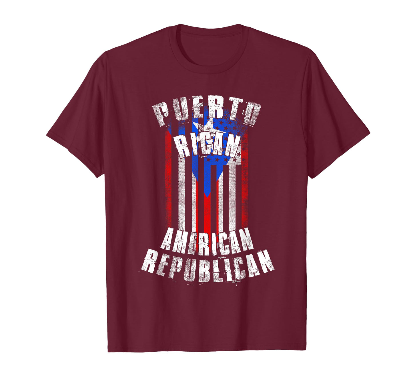 Puerto Rican American Republican - Puerto Rico and USA Flag T-Shirt