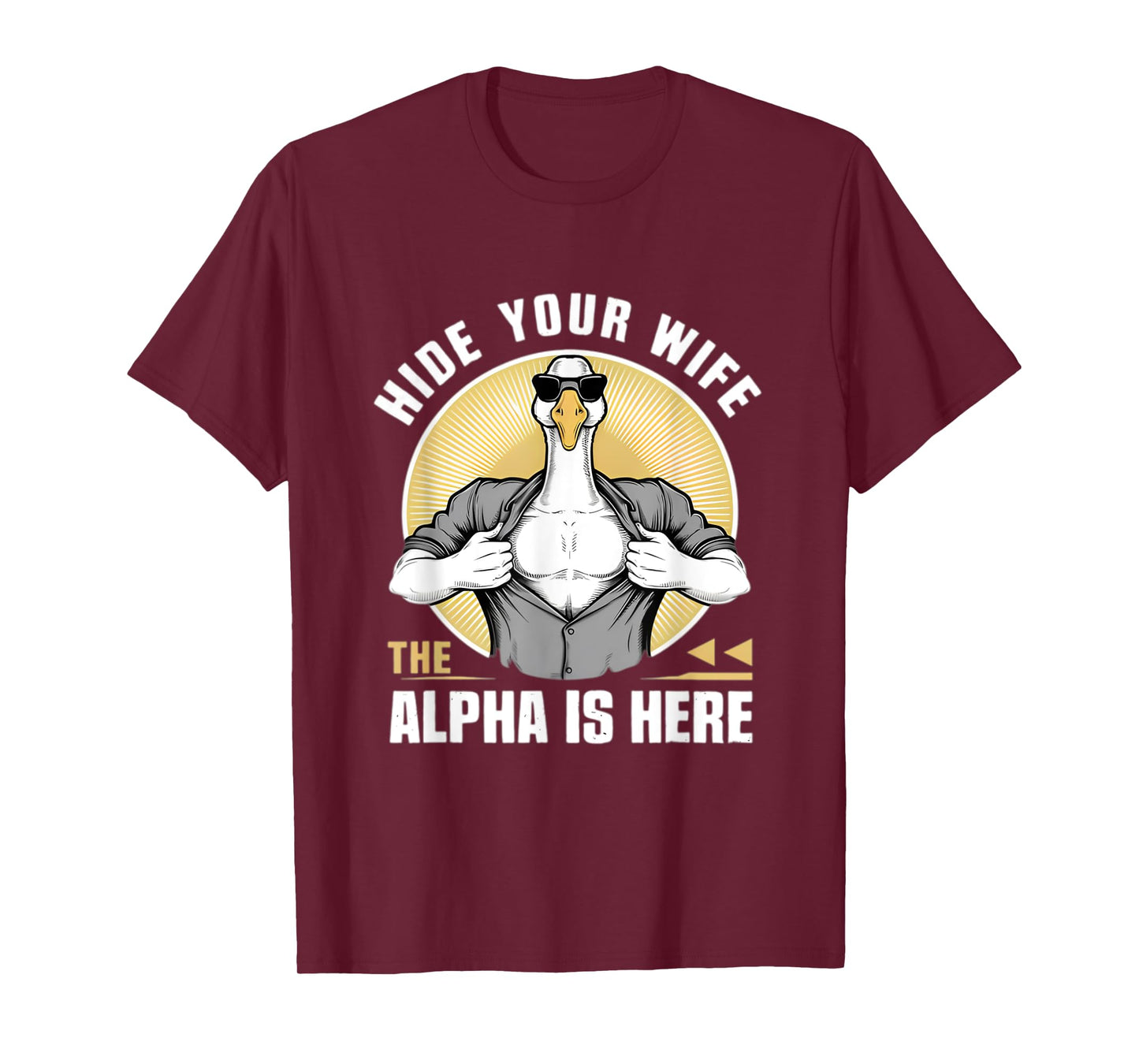Silly Meme Serious Goose Funny Meme Alpha Men Women Kid T-Shirt