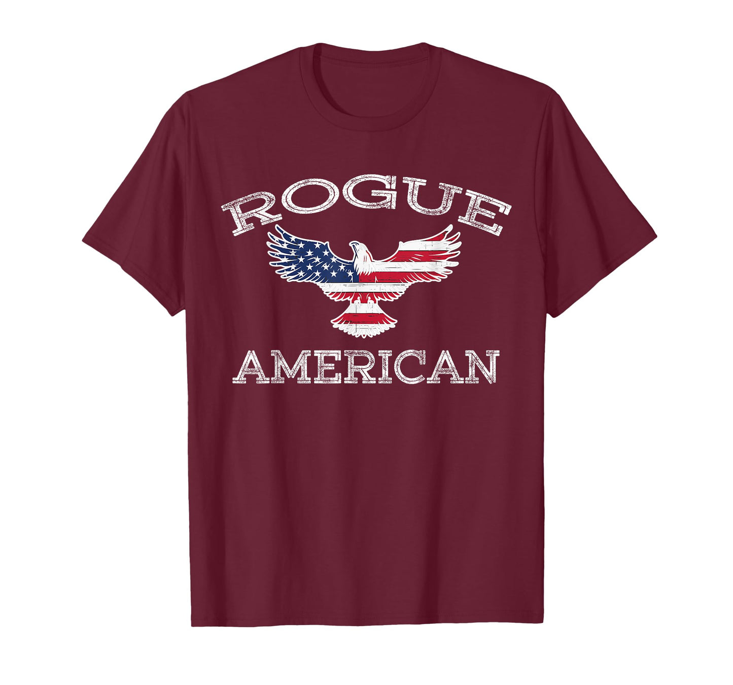 Rogue America Distressed USA Flag Eagle T-Shirt
