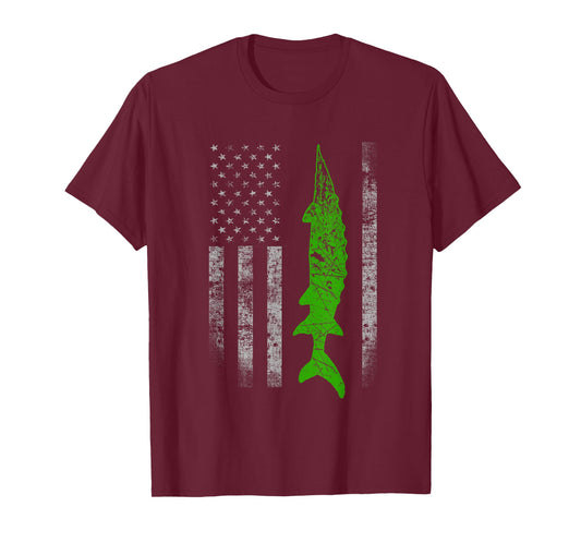 Sturgeon Flag - Cool Sturgeon Fishing T-Shirt