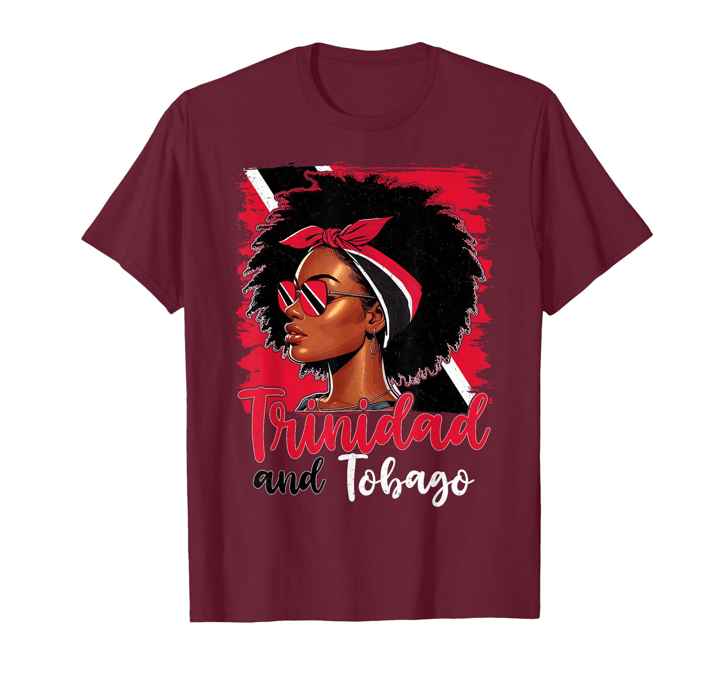 Tobagonian Girl Trinidad Flag Proud Trini Women T-Shirt