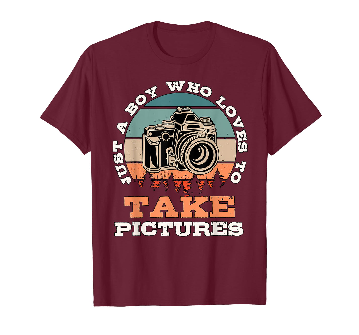 Boy Who Loves To Take Pictures Photographer Photography T-Shirt