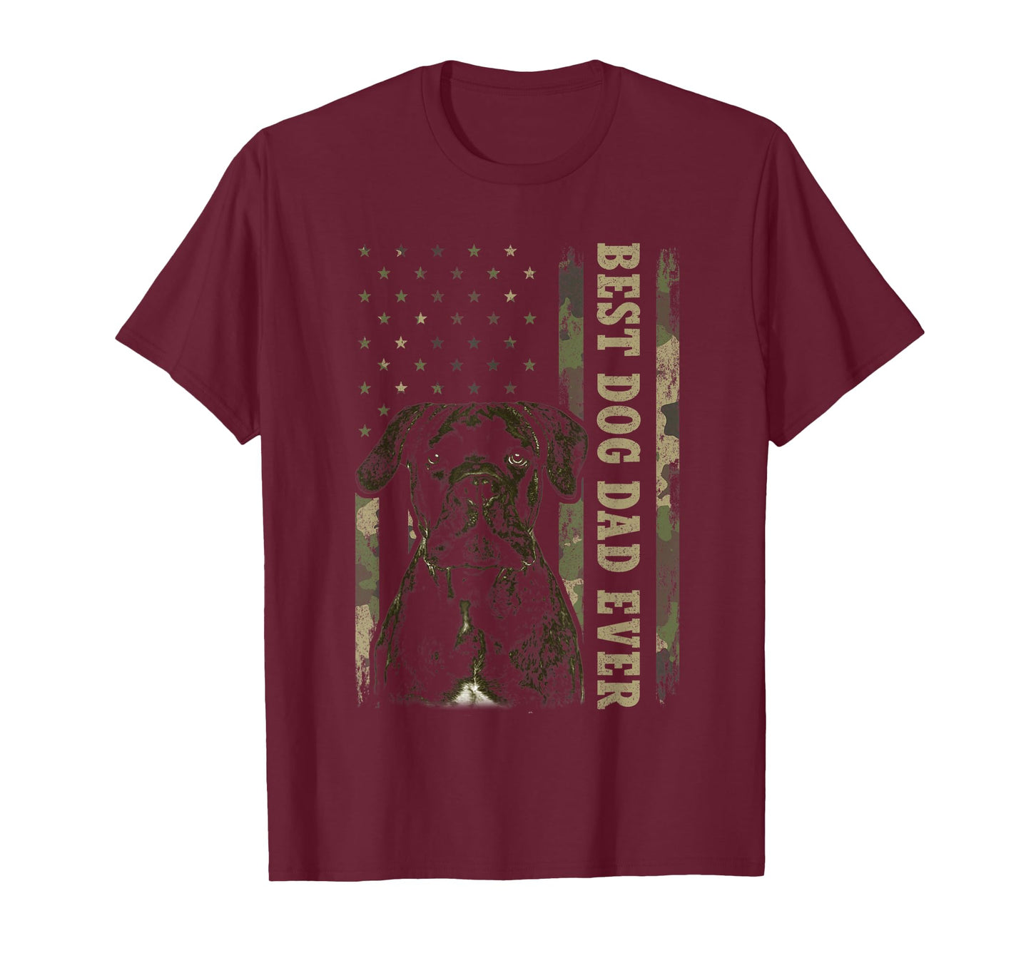Best Corso Cane Dad Ever Shirt, Camo USA Flag Dog Dad T-Shirt for Men Women