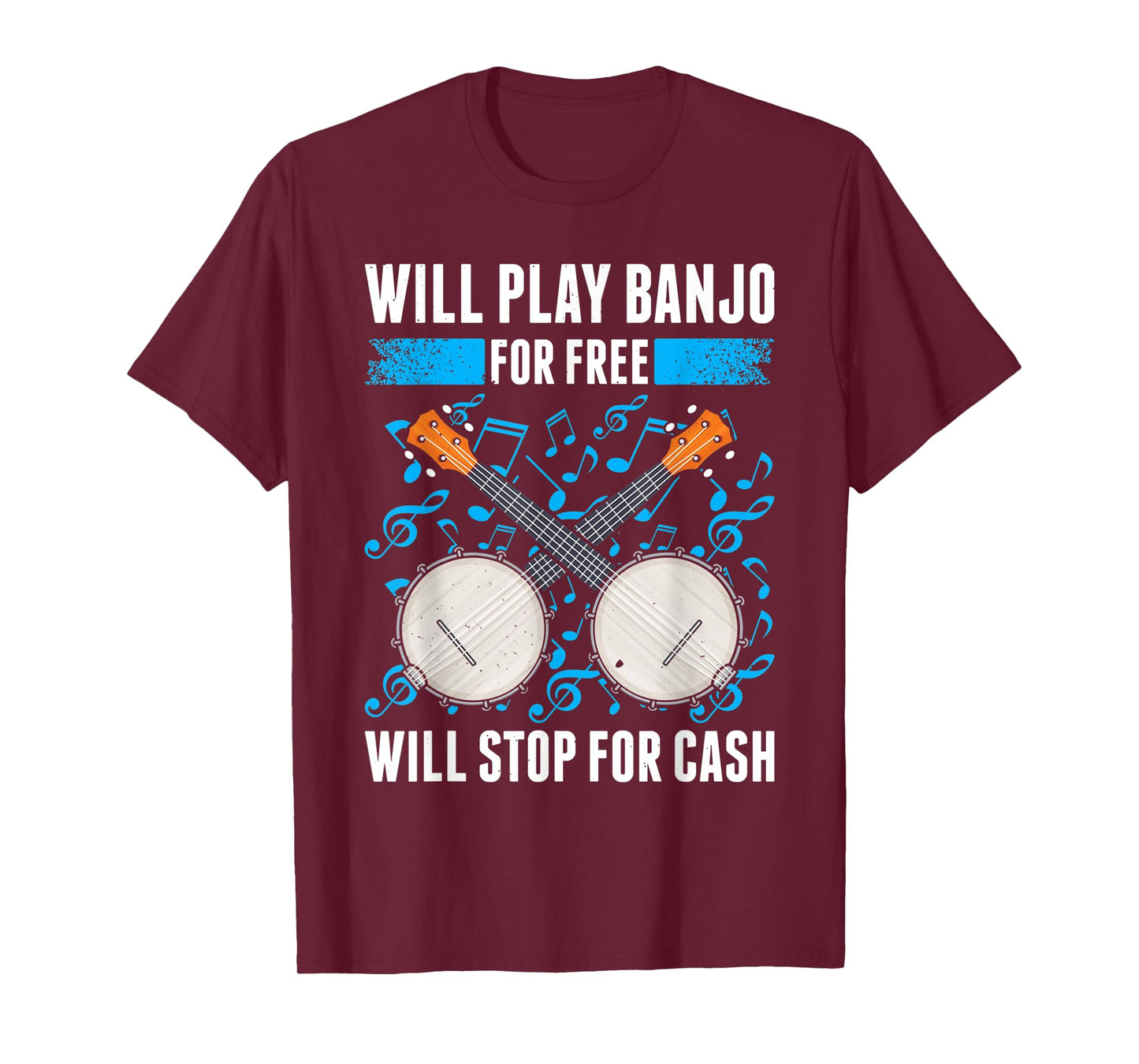 Banjo Playing Banjo Player Banjo Teacher Bluegrass Music T-Shirt