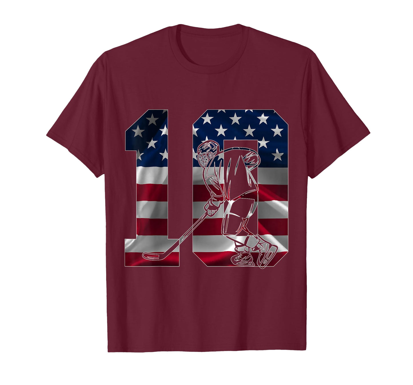 NUMBER 10 YEARS ICE HOCKEY 10TH BIRTHDAY T-Shirt