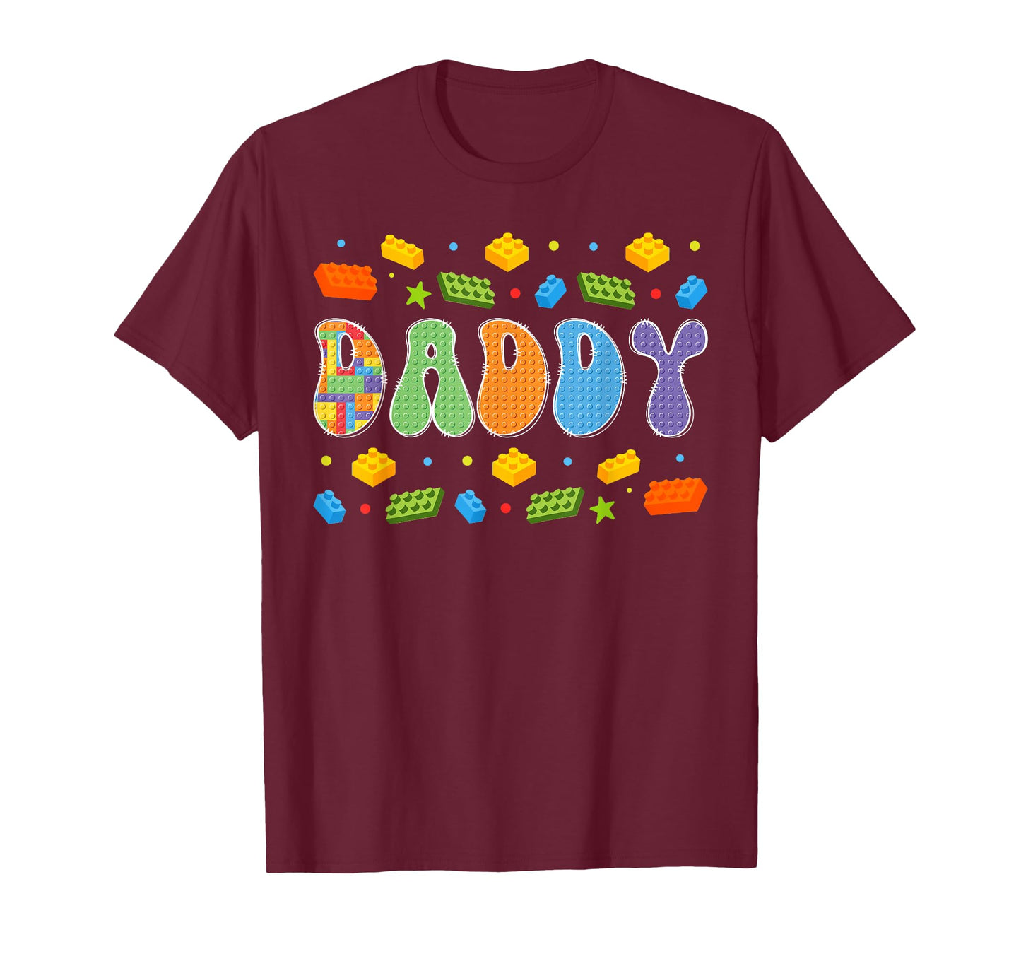 Daddy Building Bricks Block Master Builder Matching T-Shirt