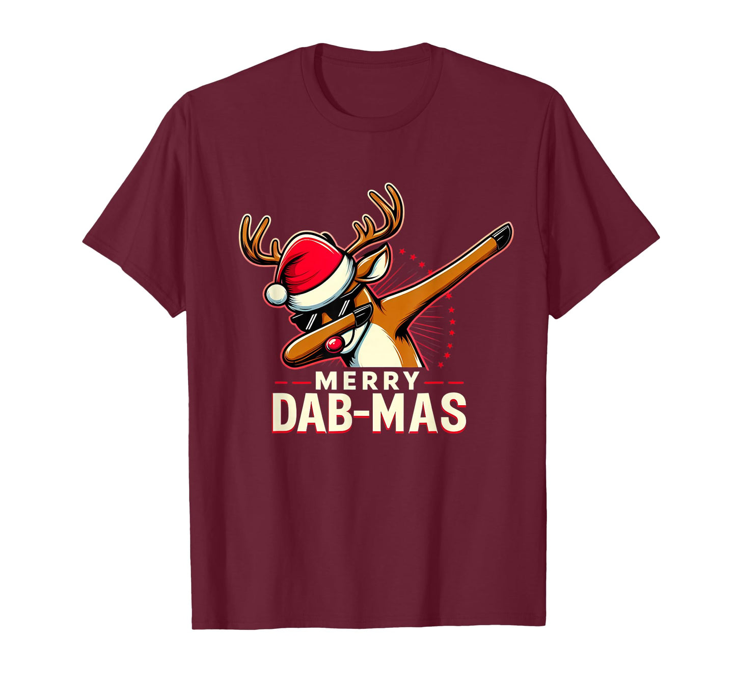 Merry DAB-MAS DABMAS Christmas Dabbing Rudolph Reindeer Xmas T-Shirt