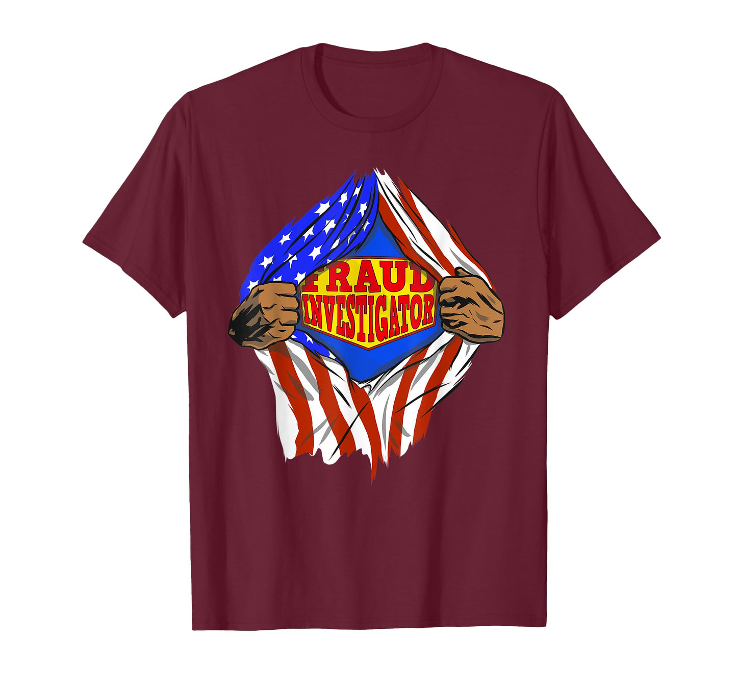 Funny Super Fraud Investigator Hero Job T-Shirt