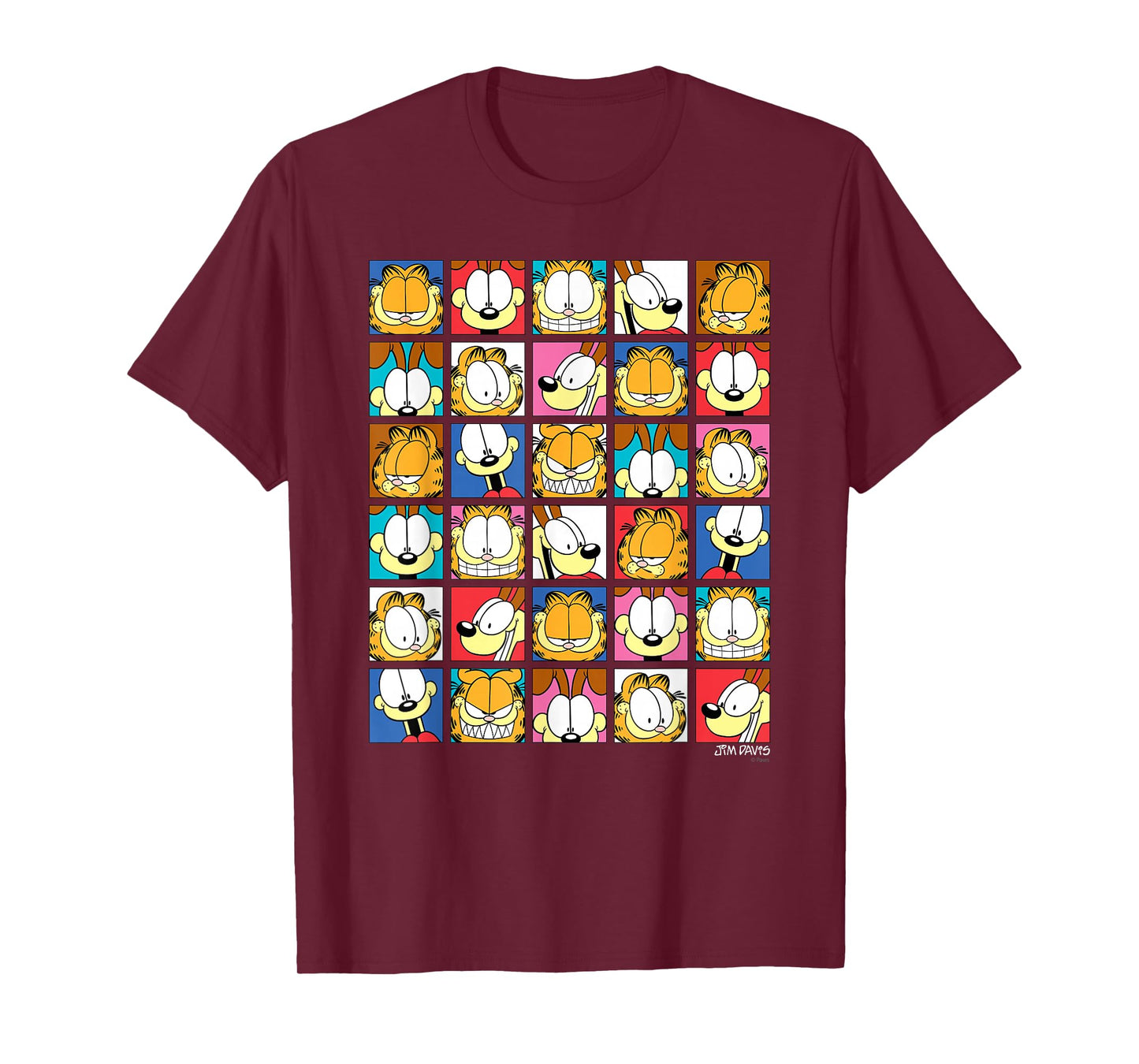 Garfield Expressions Collage Cartoon Cat T-Shirt