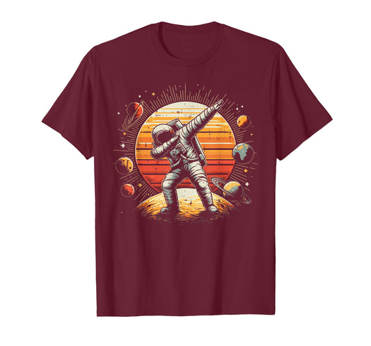 Astronaut Dab Planets Space Galaxy Dance Boys Kids Men Women T-Shirt
