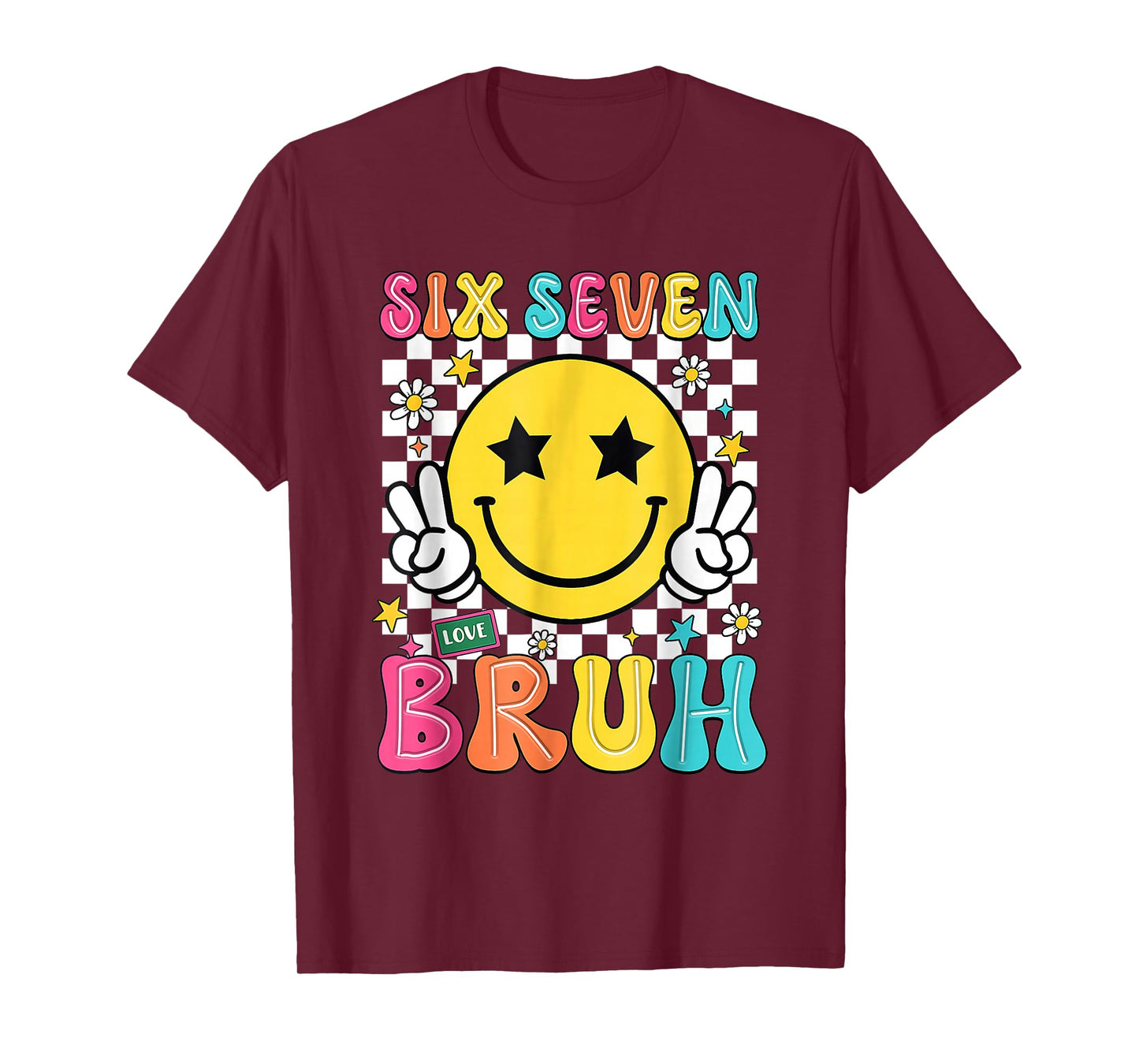 67 Meme Gen Alpha Slang 6 7 Six Seven Bruh Funny Boys Kids T-Shirt