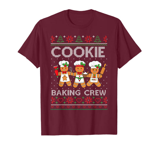 Christmas Cookie Baking Crew Family Baking Team Funny Cookie T-Shirt