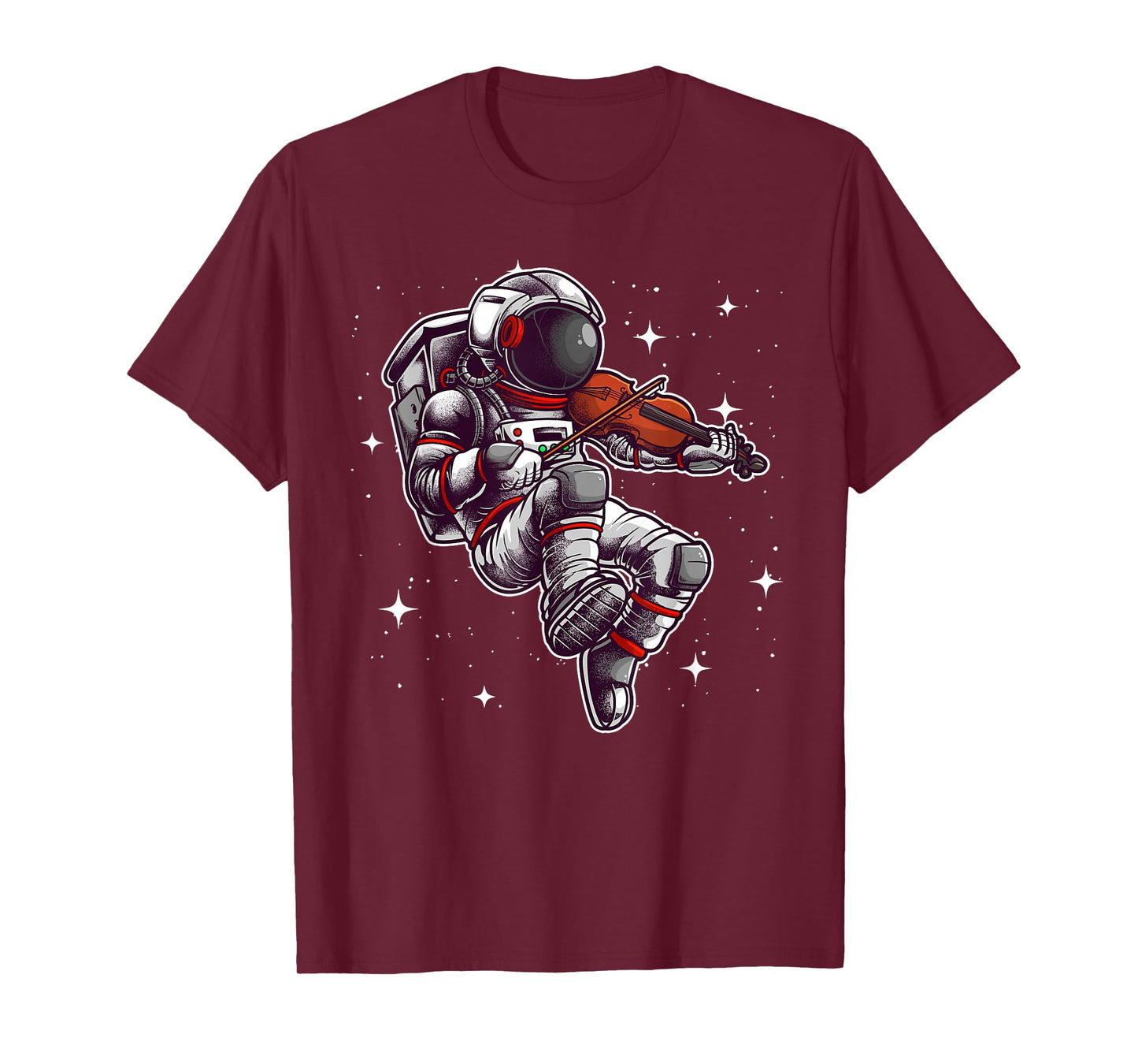 Cool Violin Player Astronaut For Men Women Viola Music Lover T-Shirt