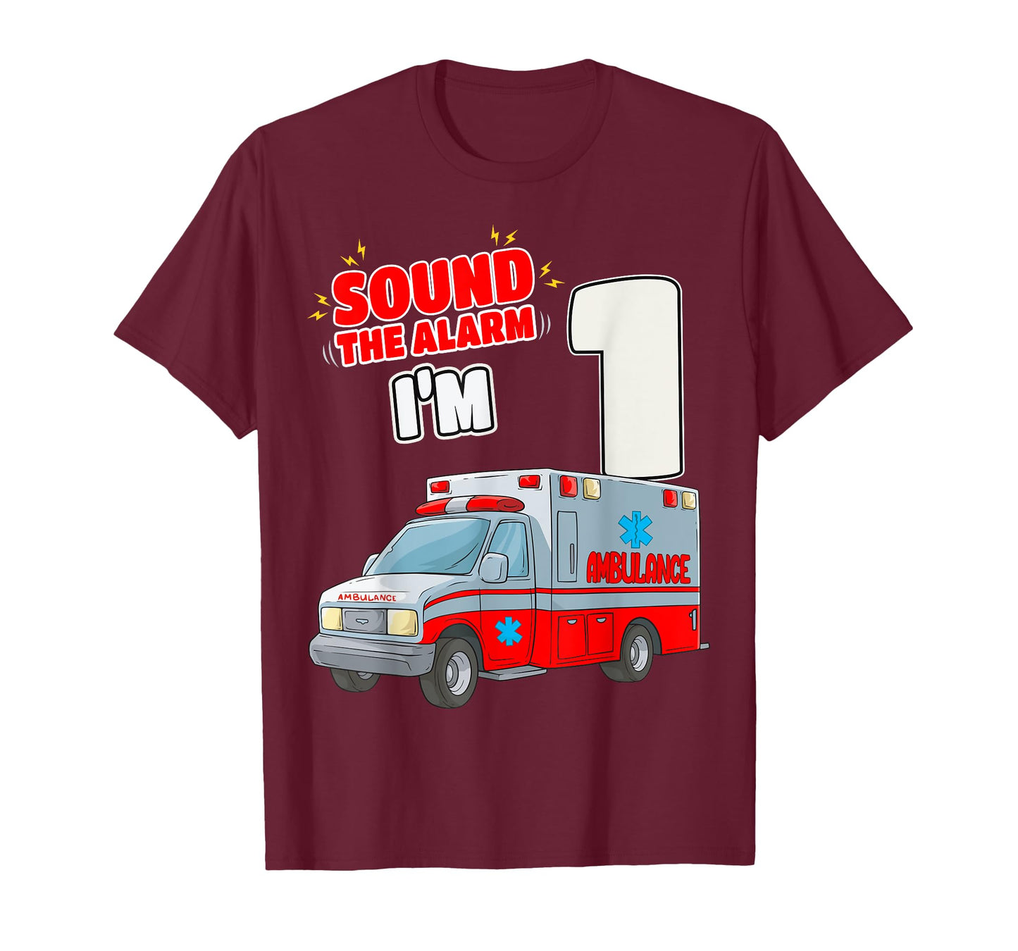 1st Birthday Medical Ambulance EMT 1 Year Old EMS Paramedic T-Shirt