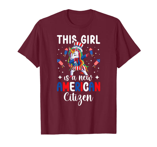 This Girl Is A New American Citizen New US Citizen USA T-Shirt