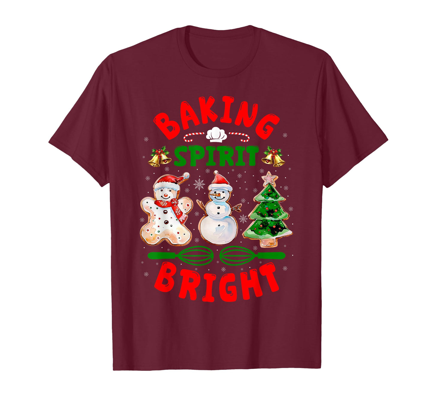 Baking Spirit Bright Donut Christmas Tree Xmas Cookie Kids T-Shirt