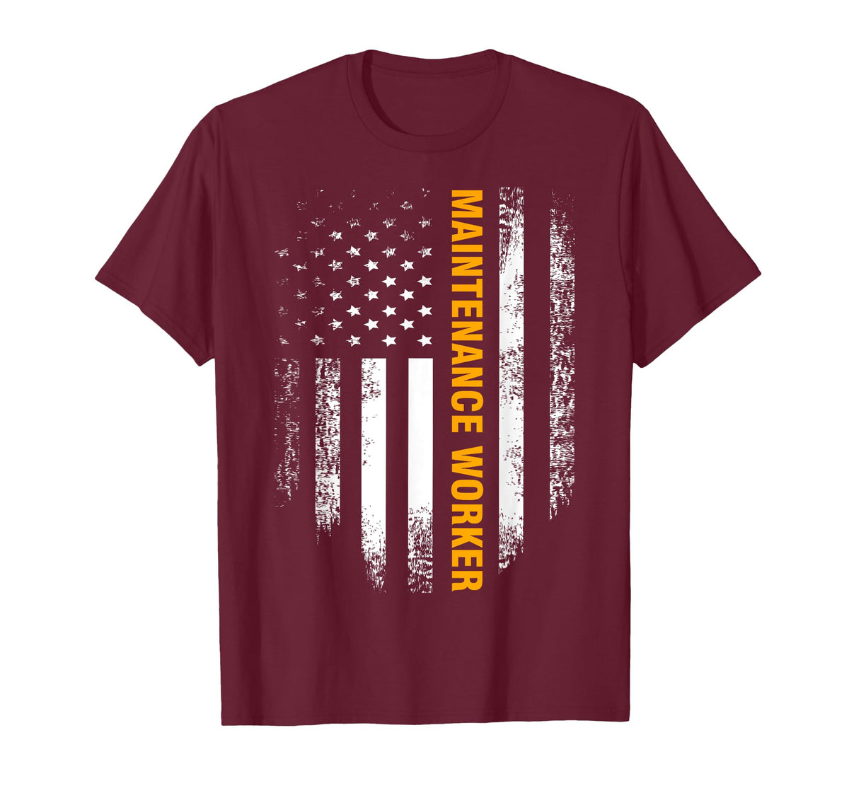 Vintage American USA Flag Maintenance Worker T-Shirt Gift T-Shirt