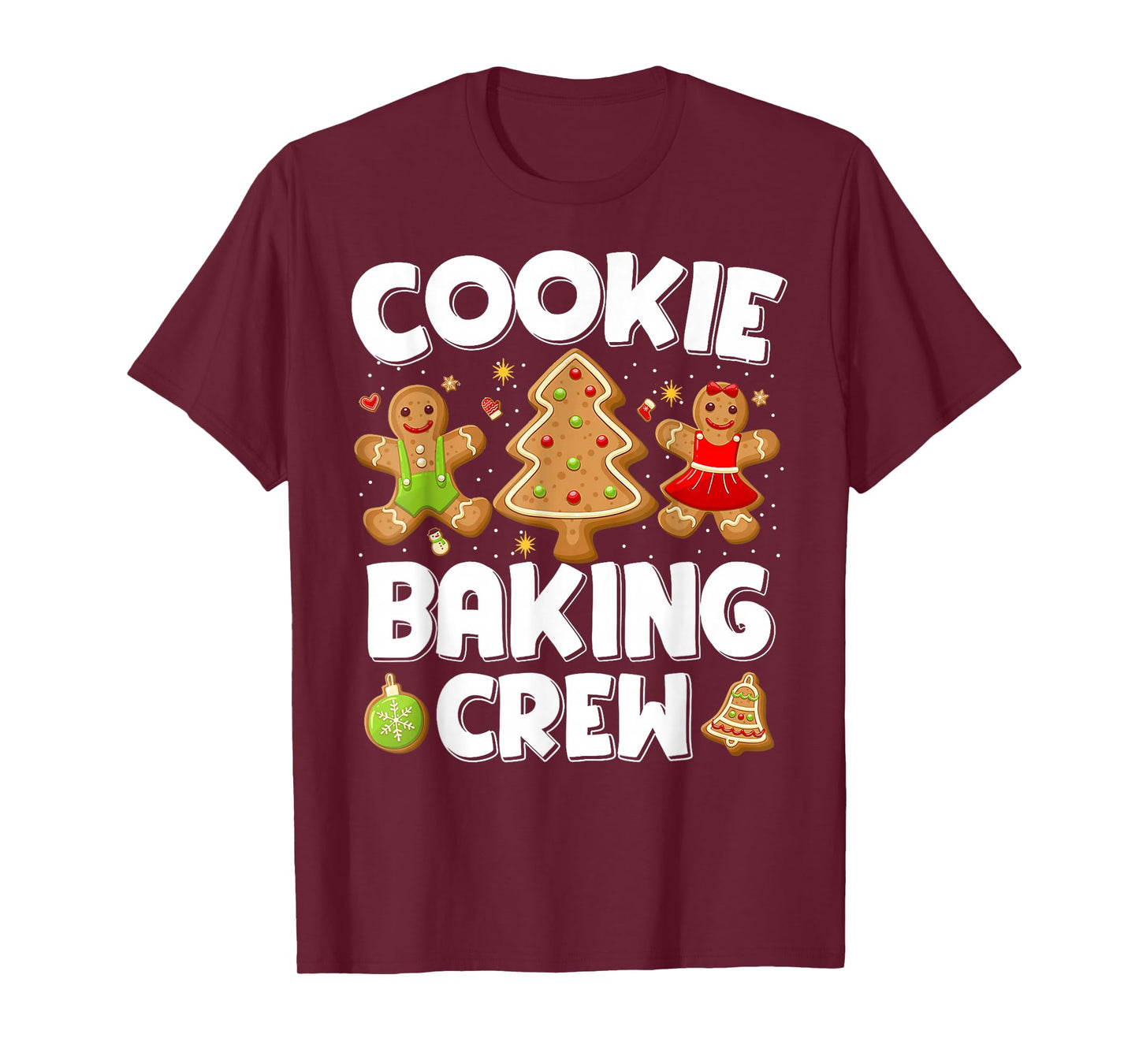 Cookie Baking Crew Christmas Gingerbread Team Squad Family T-Shirt